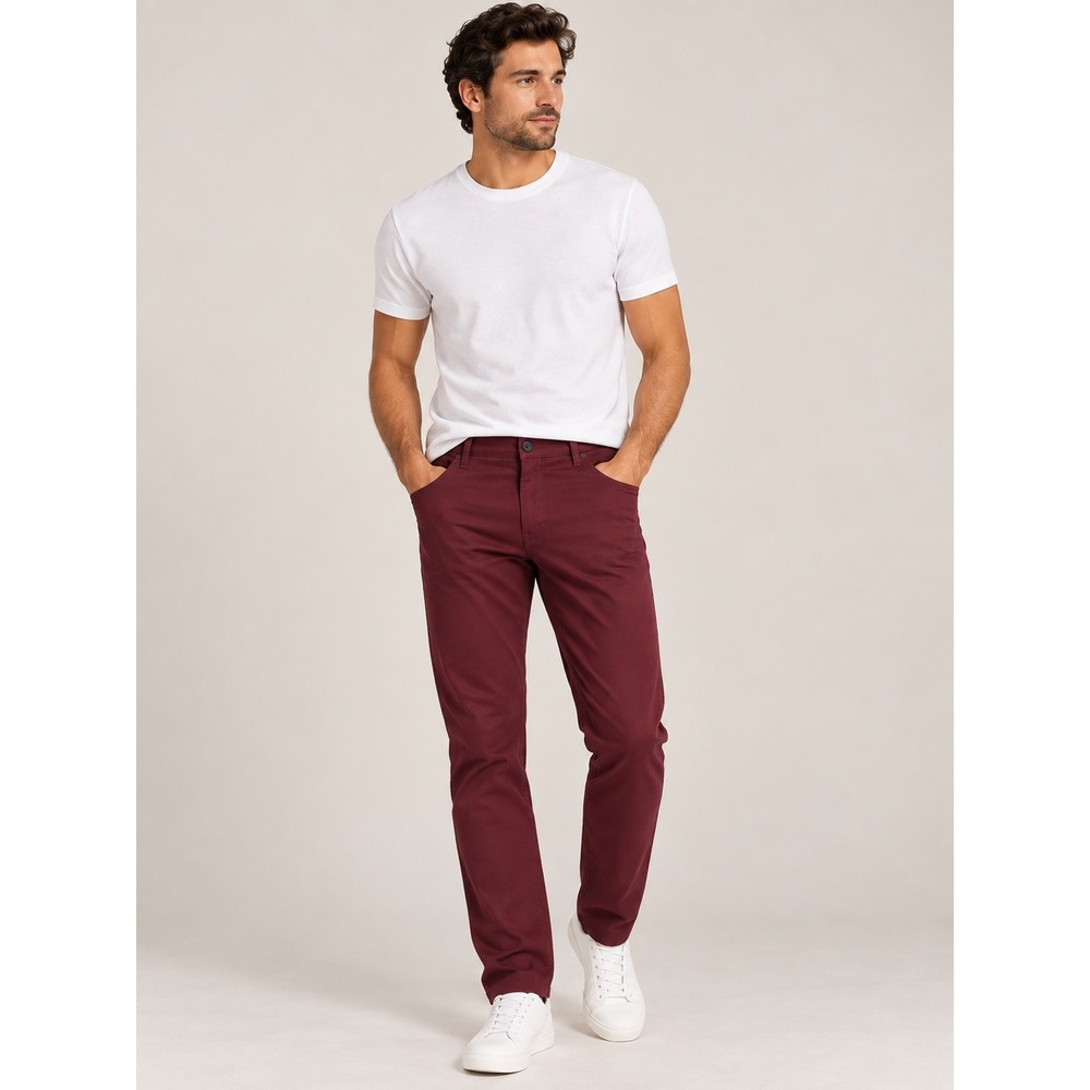 Public Rec All Day Every Day 5-Pocket Pants Burgundy Maroon 34 x 36 Mens